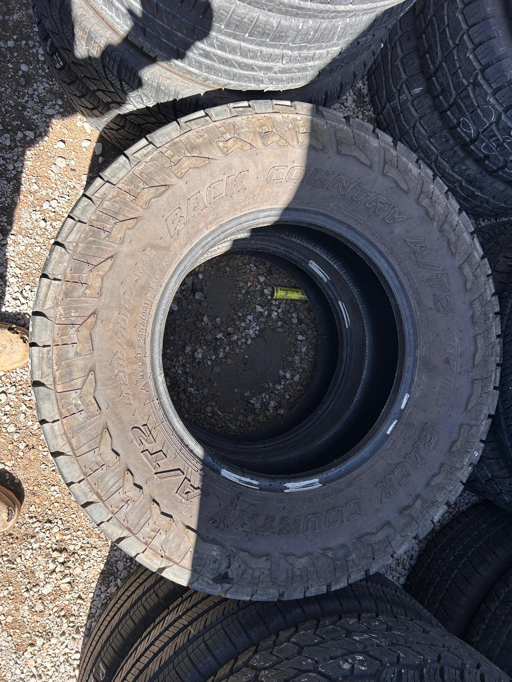 LT285/70R17   Pair (2 Used Tires) Dean Tires Back Country AT2