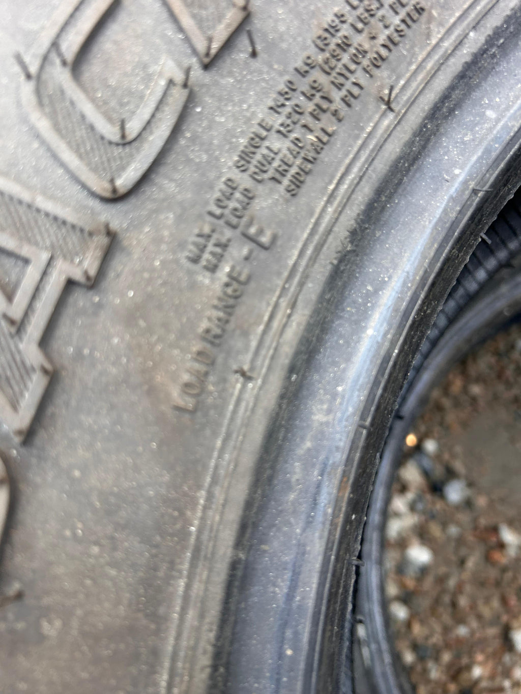 LT285/70R17   Pair (2 Used Tires) Dean Tires Back Country AT2