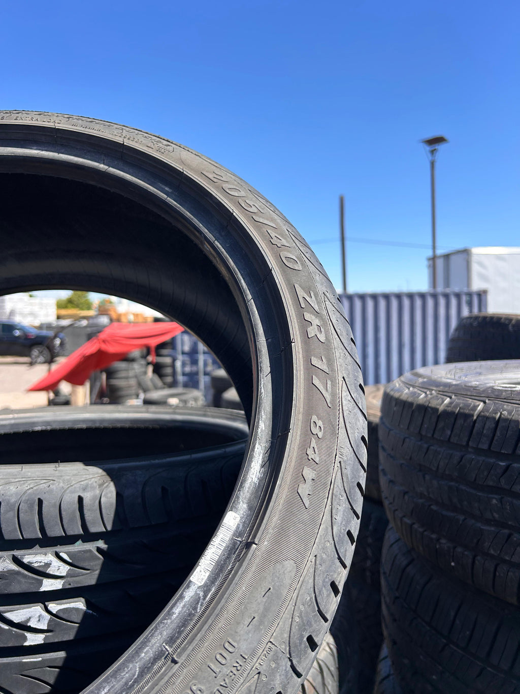 205/40R17  Pair (2 Used Tires) Pirelli Pzero Nero
