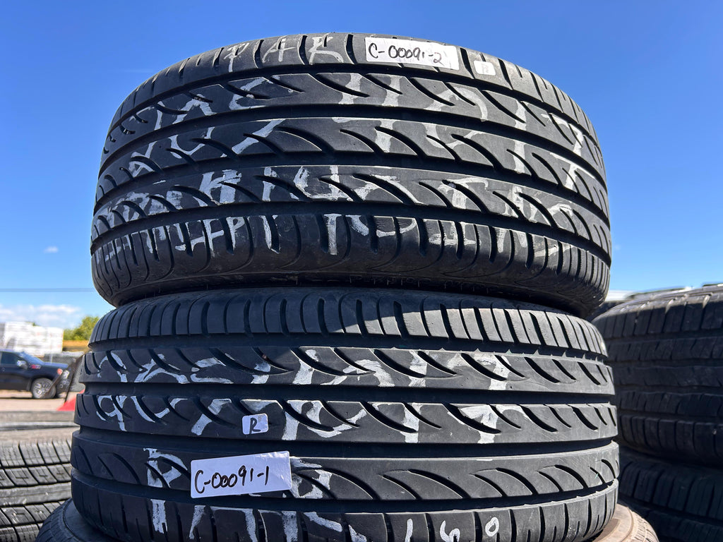 205/40R17  Pair (2 Used Tires) Pirelli Pzero Nero
