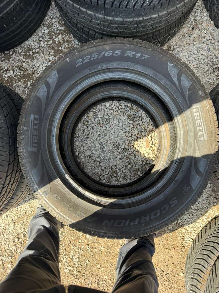 225/65R17  Pair (2 Used Tires) Pirelli  Scorpion AS Plus 3