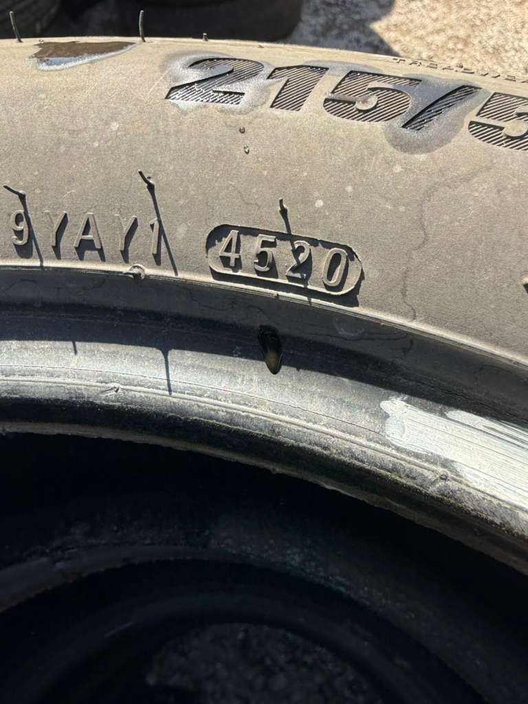 215/55R17 Set (4 Used Tires) Kumho Solus TA31