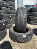215/55R17  Pair (2 Used Tires) SureDrive All Season