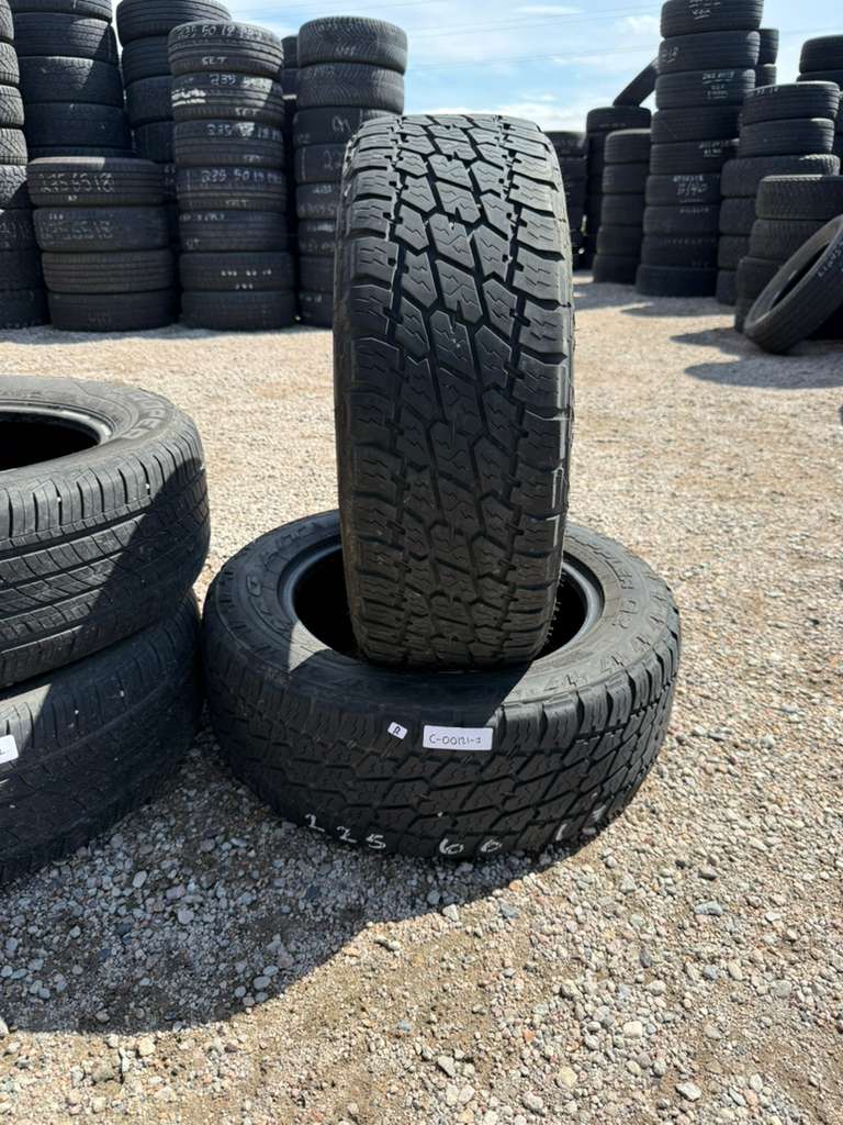 225/60R17  Pair (2 Used Tires) Nitto Terra Grappler G2