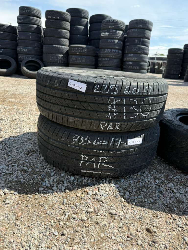 235/60R17  Pair (2 Used Tires) Cooper CS5 Grand Touring