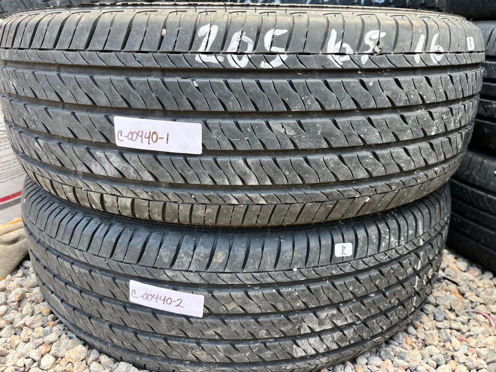 205/65R16  Pair (2 Used Tires) Firestone FT140