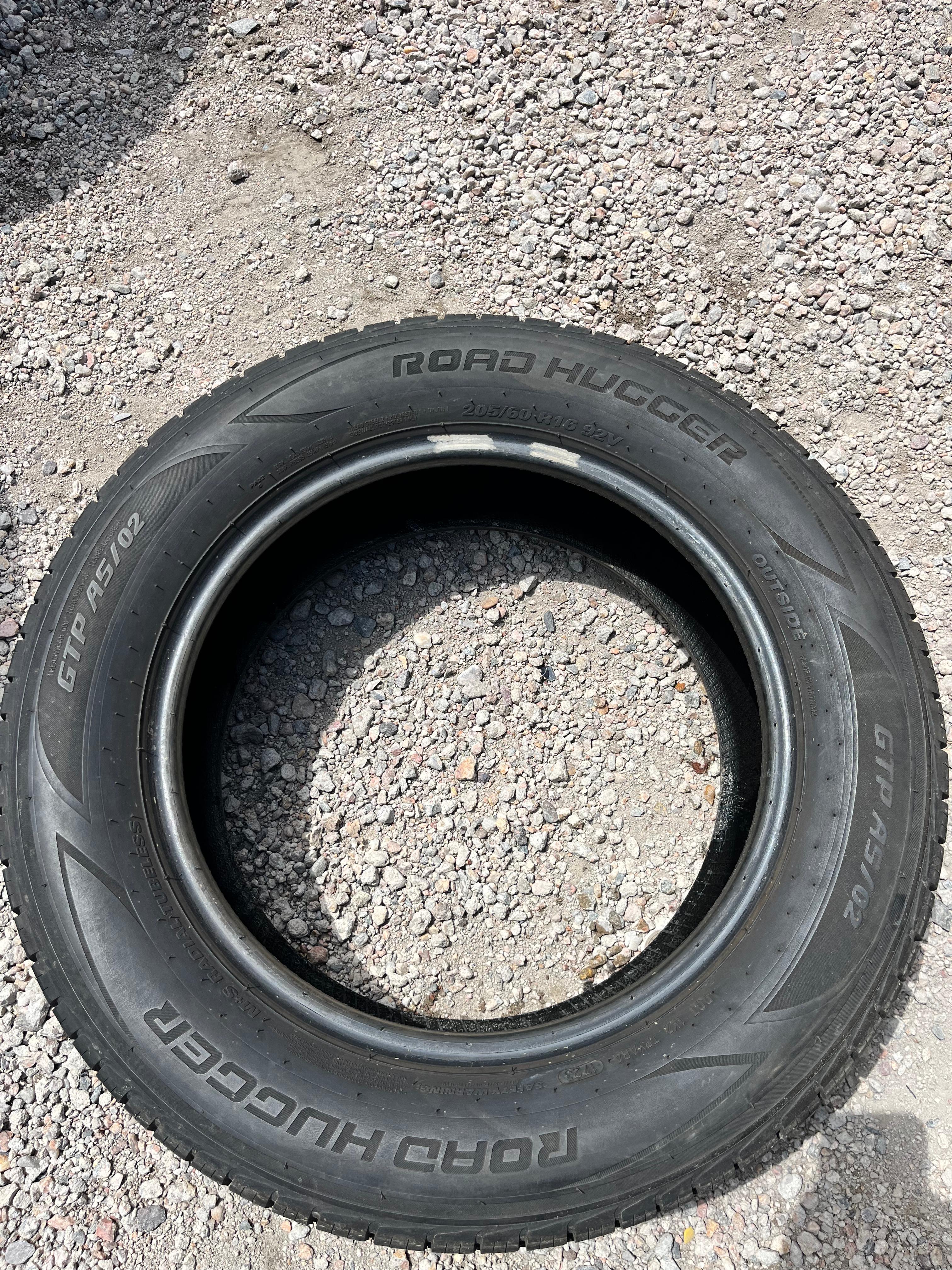 205/65R16 (3 Used Tires) Firestone FT140