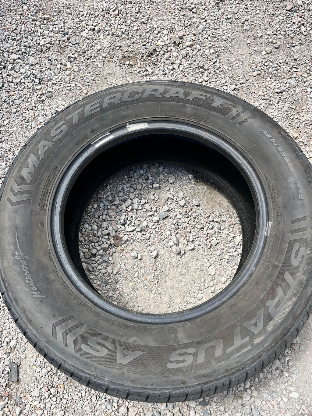225/65R16  Pair (2 Used Tires) Mastercraft Stratus as