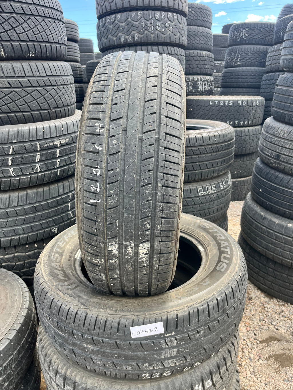 225/65R16  Pair (2 Used Tires) Mastercraft Stratus as