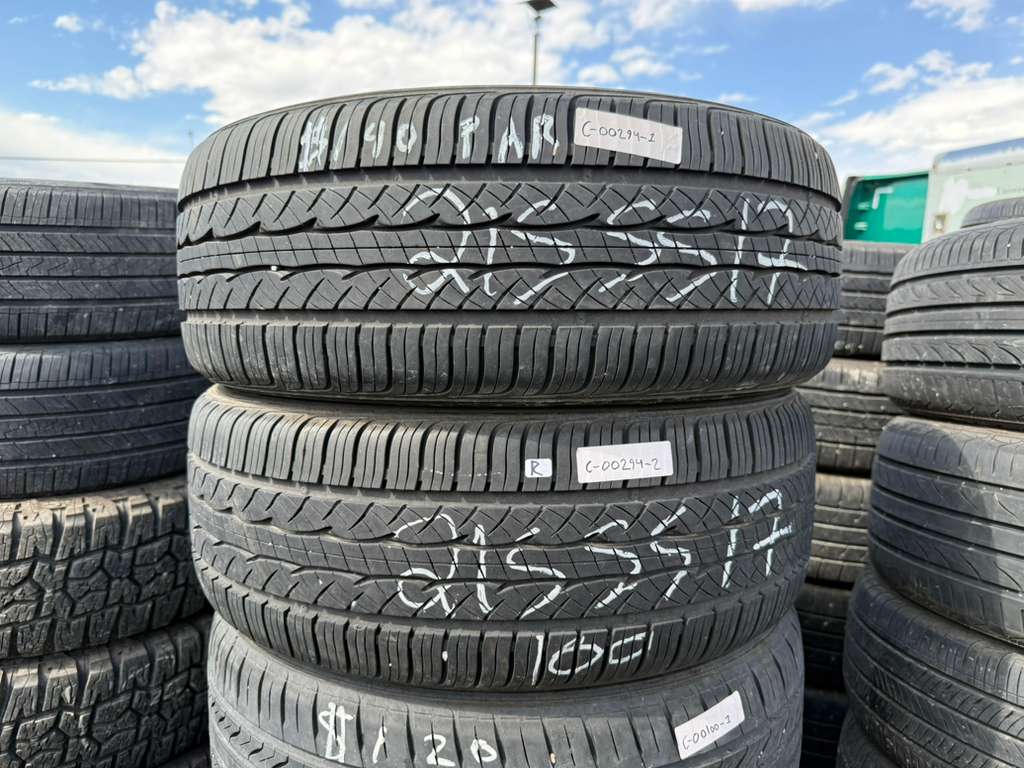 15/55R17 Pair (2 Used Tires) Sure Drive All Season