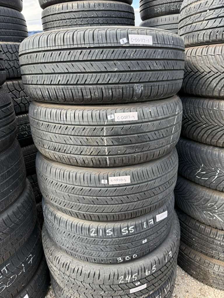 215/55R17Set (4 Used Tires) Kumho Solus TA31+