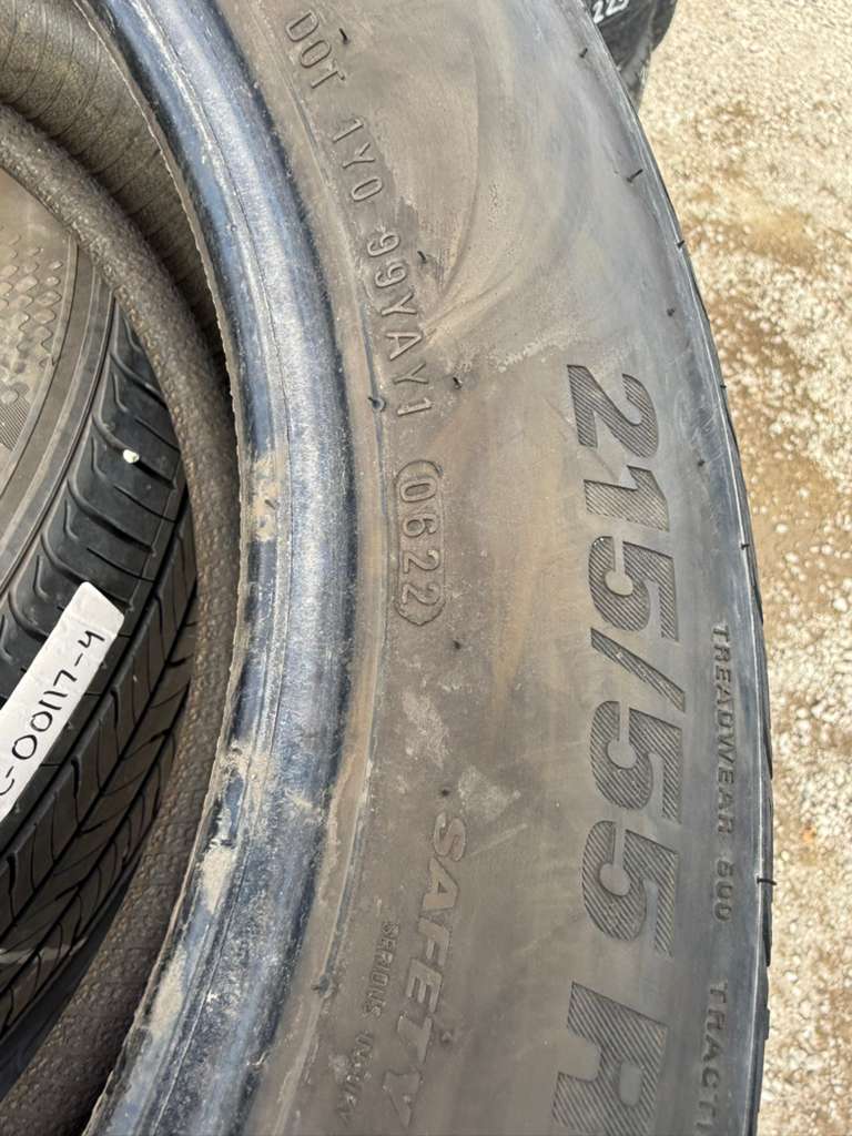 215/55R17Set (4 Used Tires) Kumho Solus TA31+