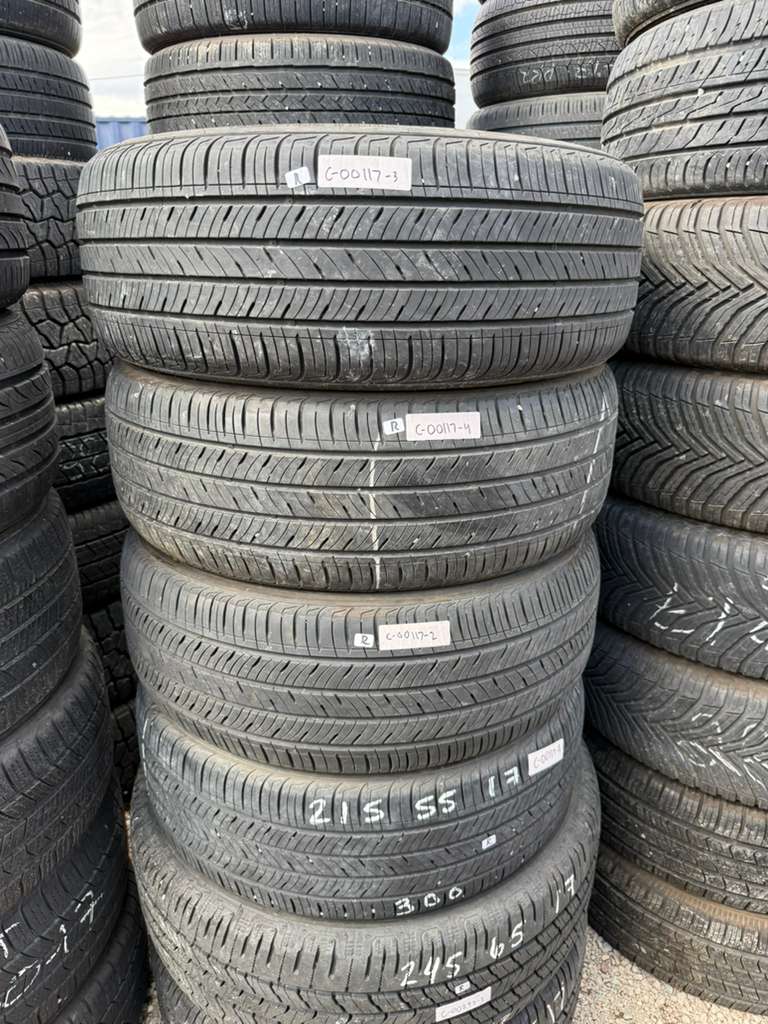 215/55R17Set (4 Used Tires) Kumho Solus TA31+