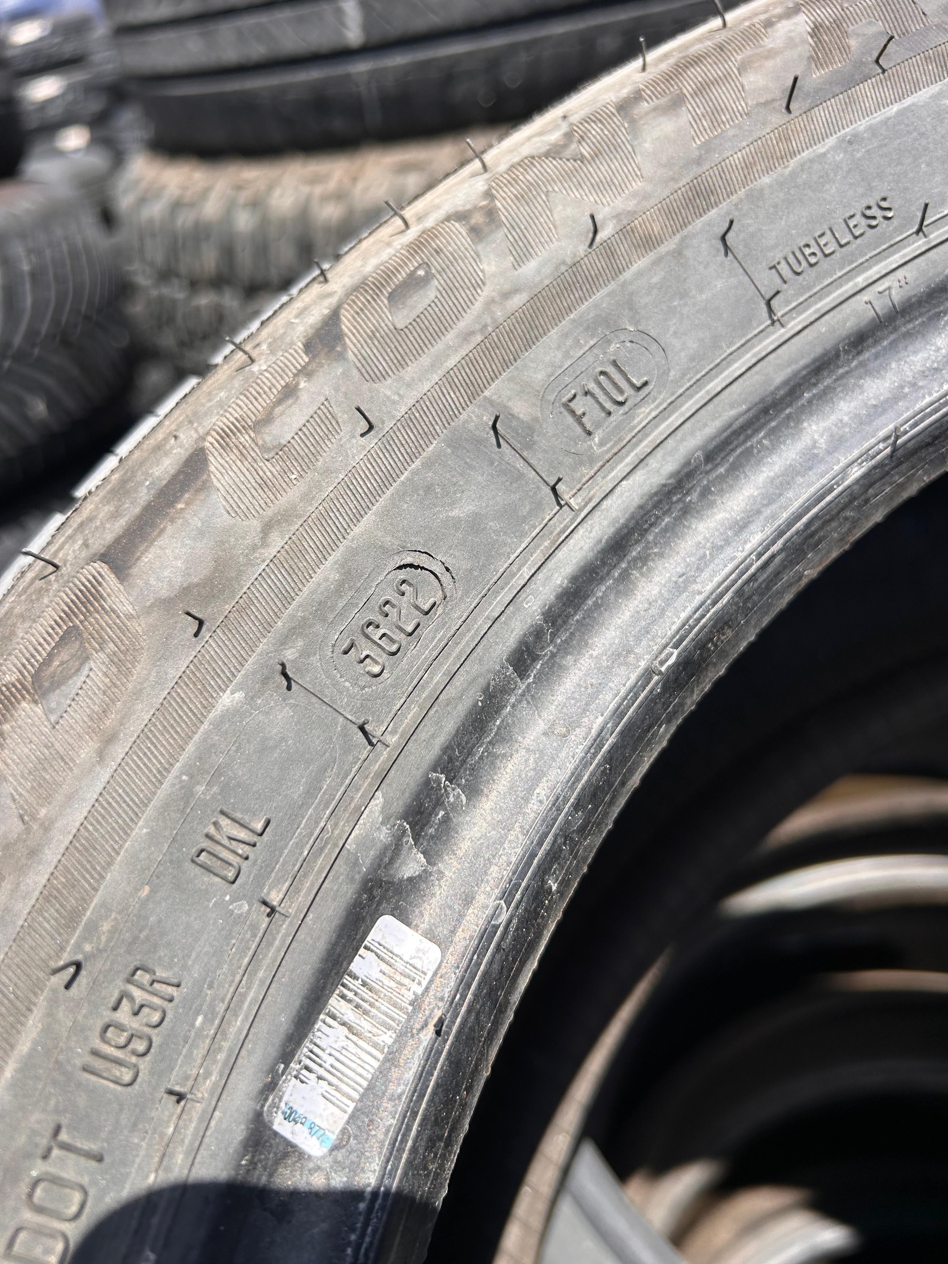 215/55R17  Pair (2 Used Tires) Dean tires Road Control 2