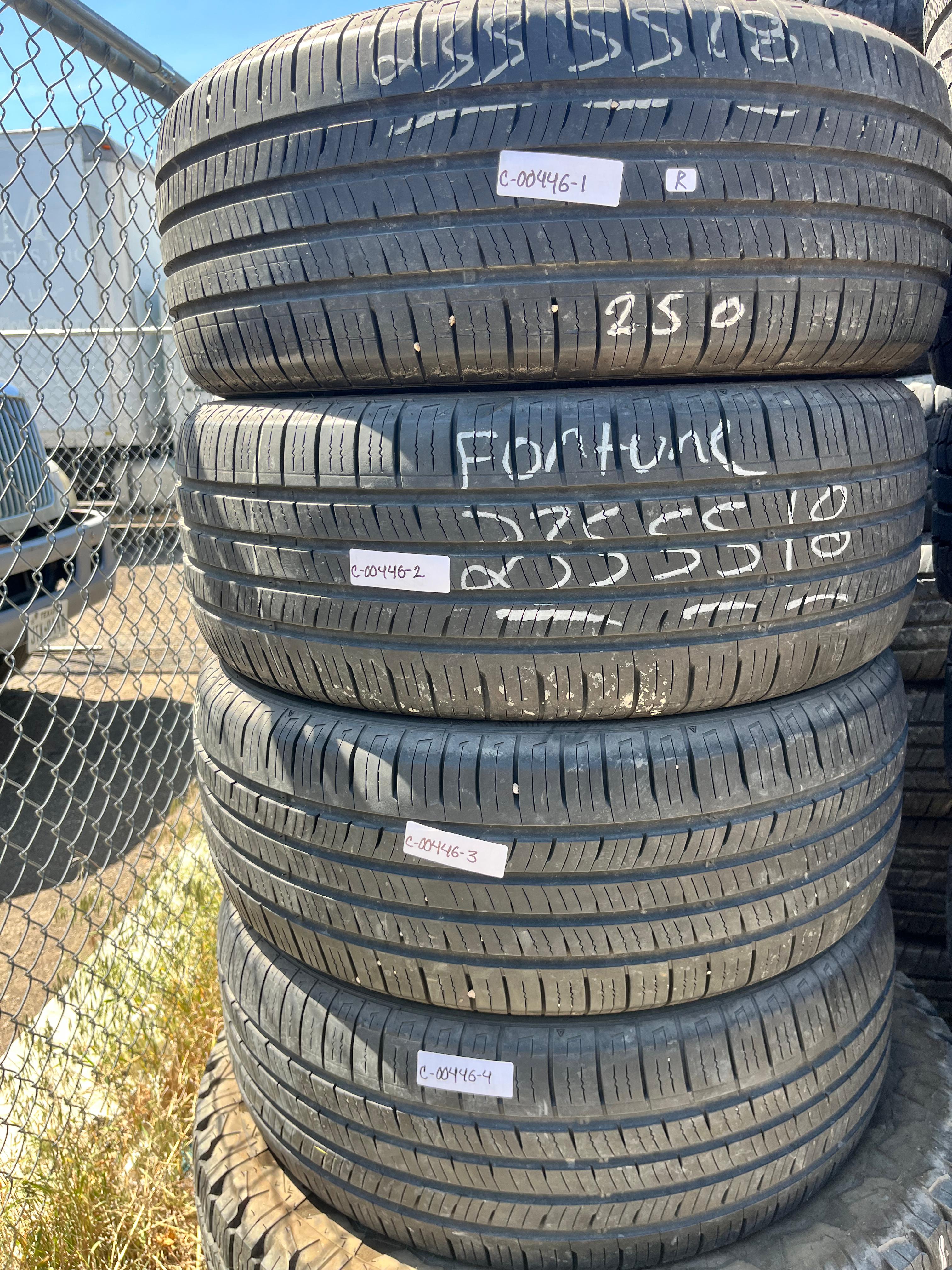235/55R18 Set (4 Used Tires) Fortune Perfectus (FSR602)