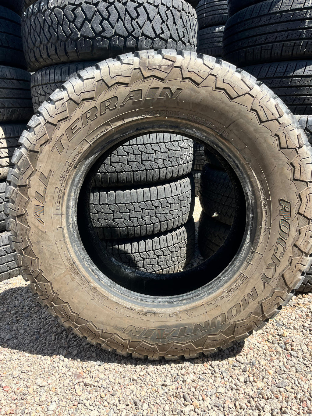 275/70R18 Pair (2 Used Tires) Rocky Mountain All Terrain
