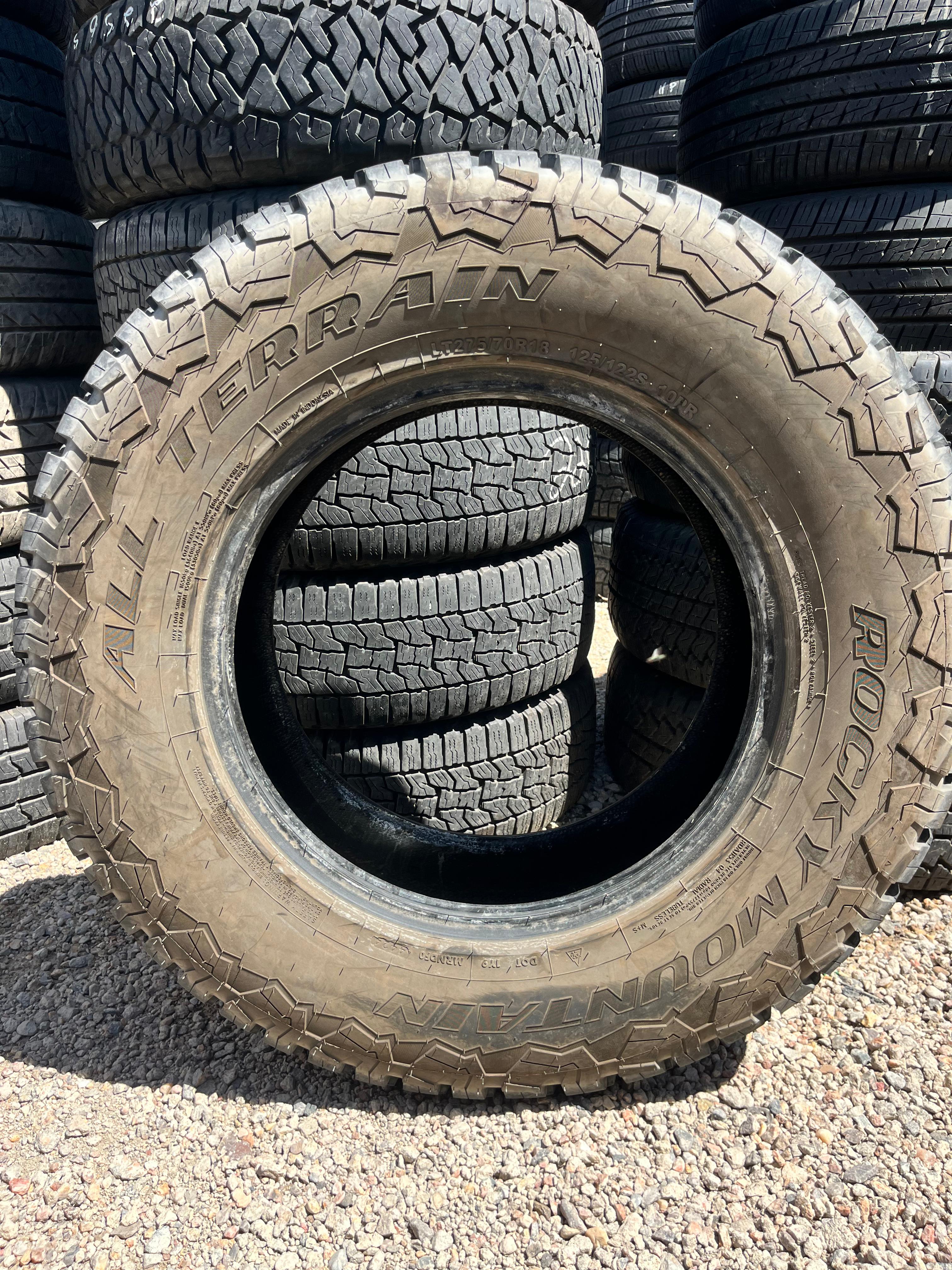 275/70R18 Pair (2 Used Tires) Rocky Mountain All Terrain