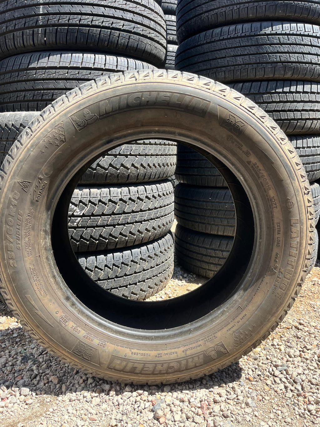 235/60R18 Set (4 Used Tires) Michelin Latitude (X-ICE)