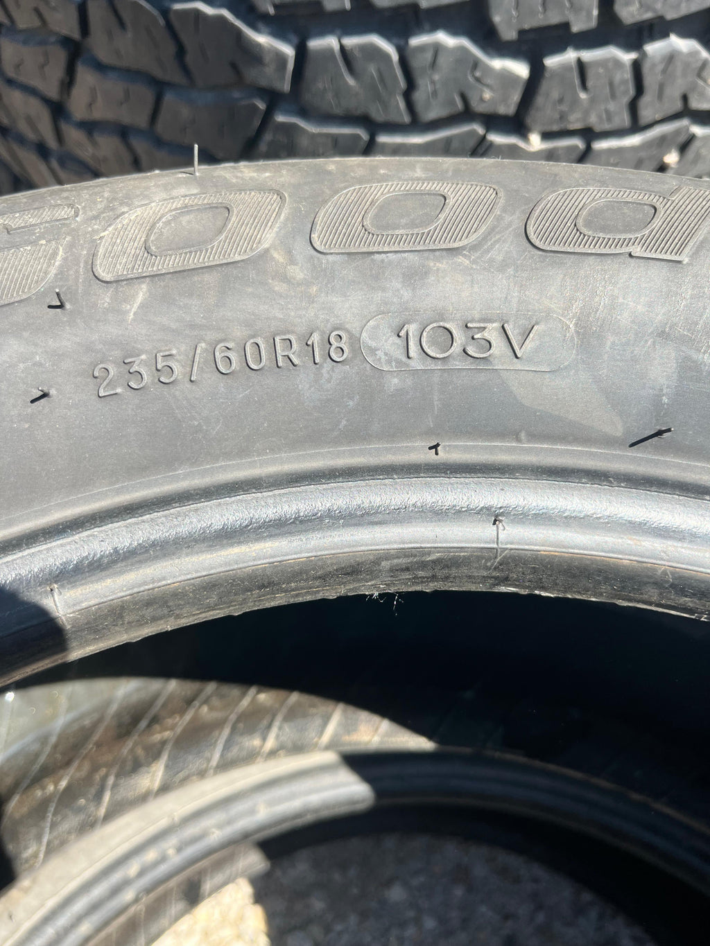 235/60R18 Pair (2 Used Tires) BFGoodrich Advantage Sport LT