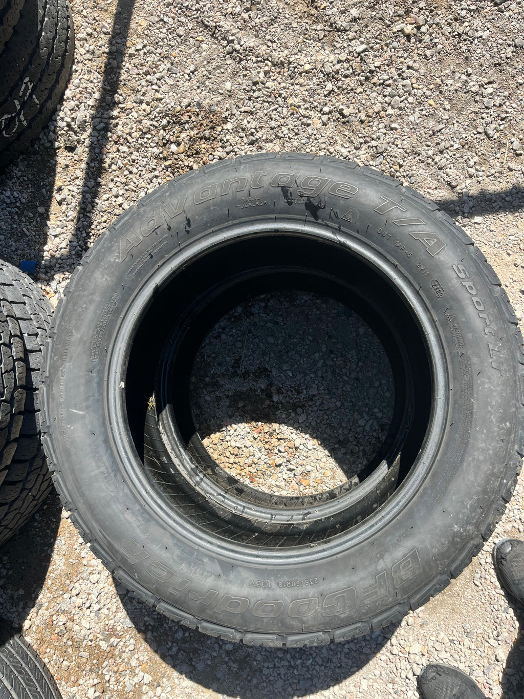 235/60R18 Pair (2 Used Tires) BFGoodrich Advantage Sport LT