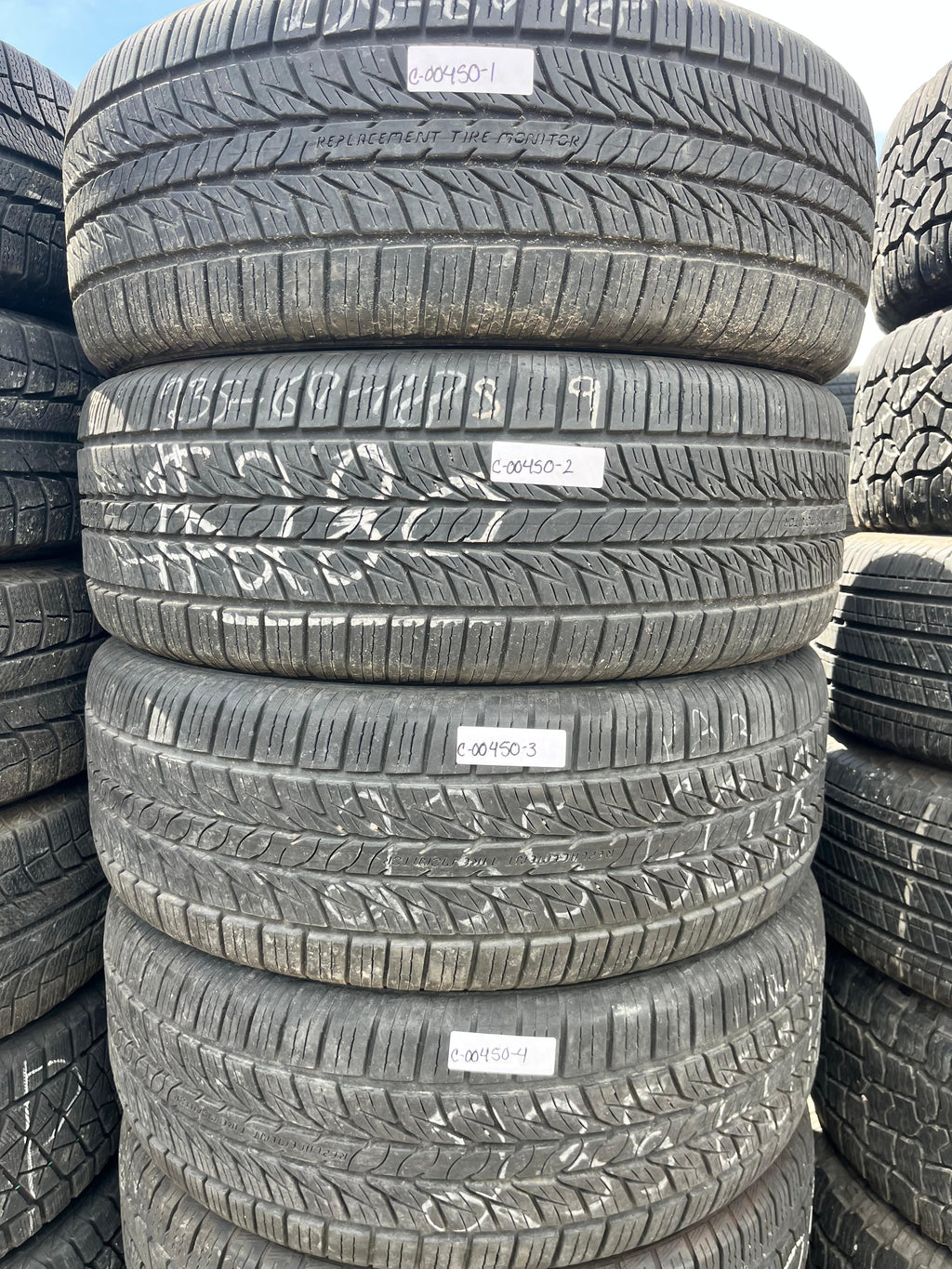 235/60R18 Set (4 Used Tires) General Altimax RT43
