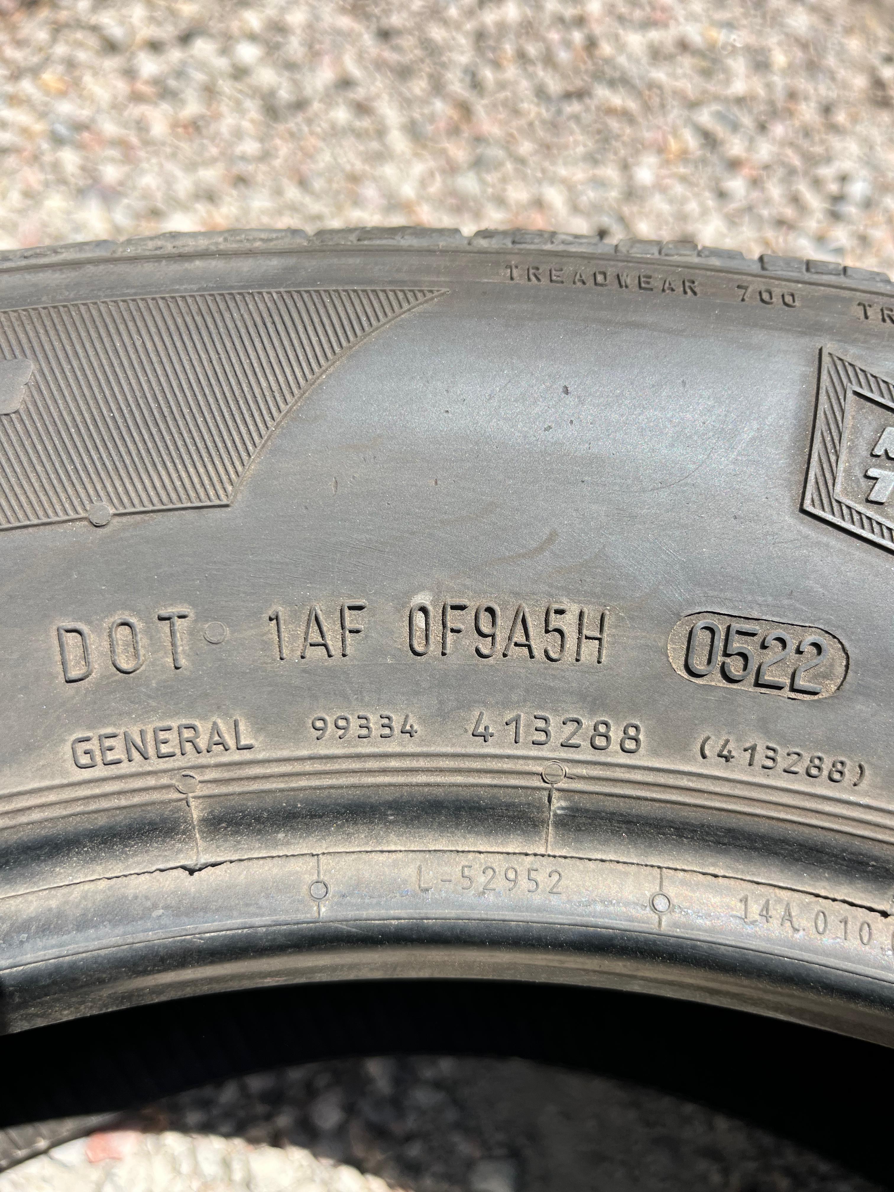 235/60R18 Set (4 Used Tires) General Altimax RT43