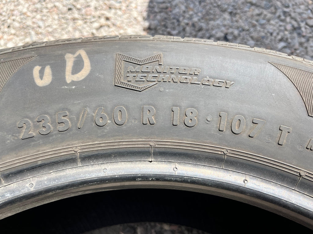 235/60R18 Set (4 Used Tires) General Altimax RT43