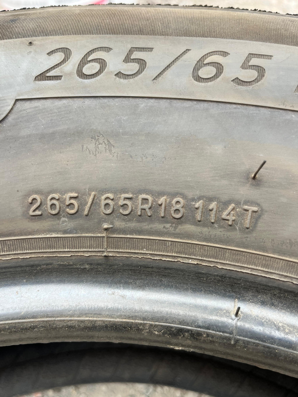 265/65R18 Pair (2 Used Tires) Michelin Primacy LTX