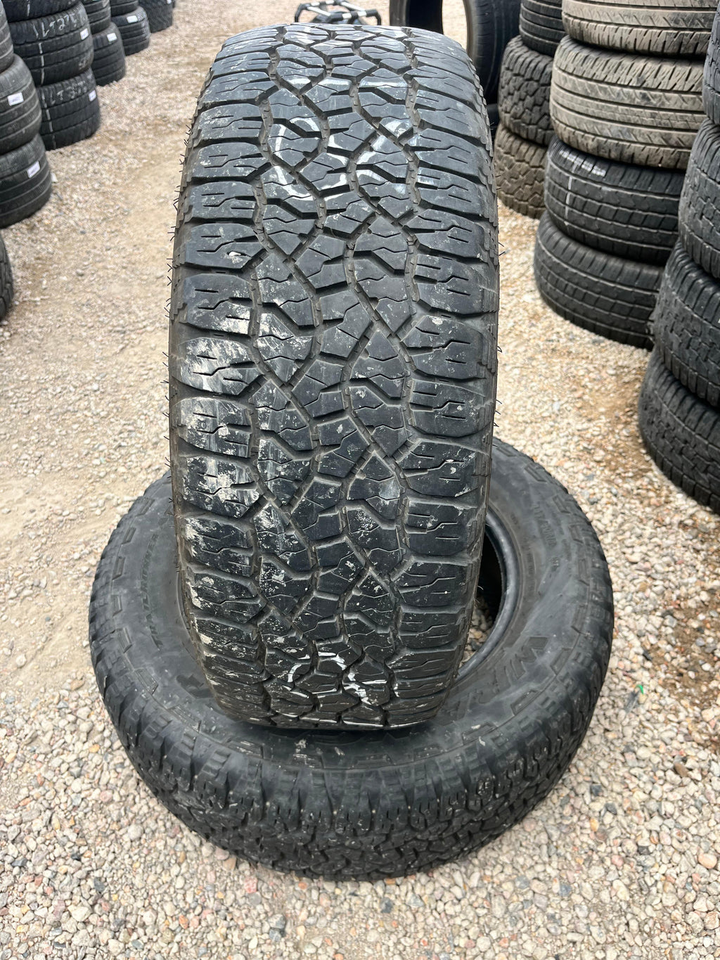 265/60R18 Pair (2 Used Tires) Goodyear Wrangler WorkHorse