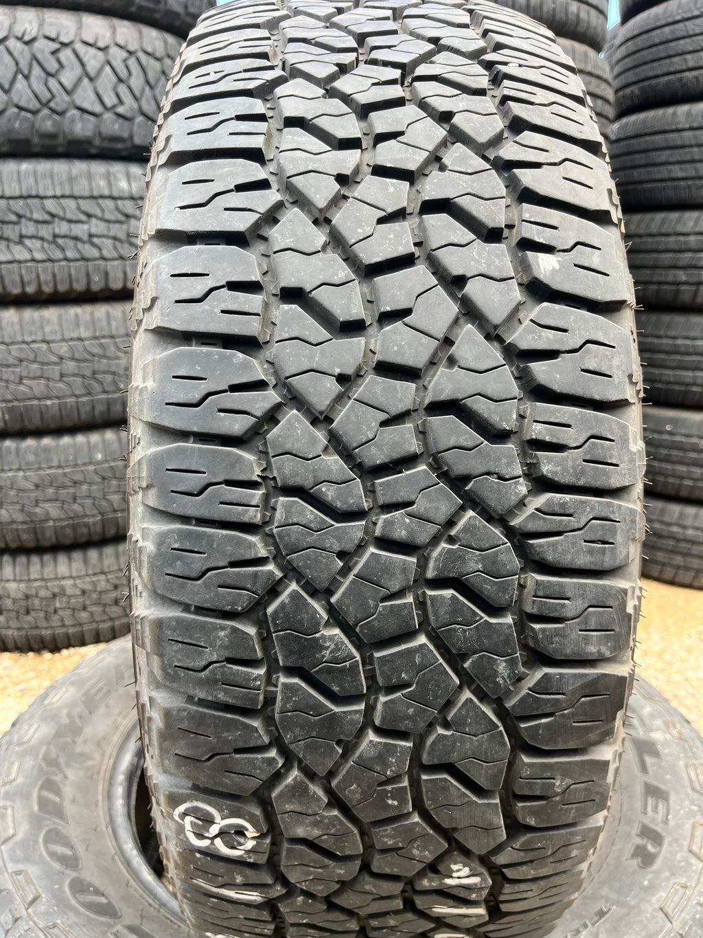 265/60R18 Pair (2 Used Tires) Goodyear Wrangler WorkHorse