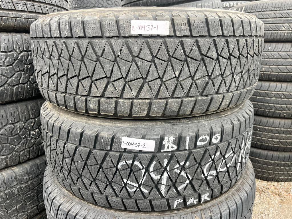 245/60R18 Pair (2 Used Tires) Bridgestone Blizzak