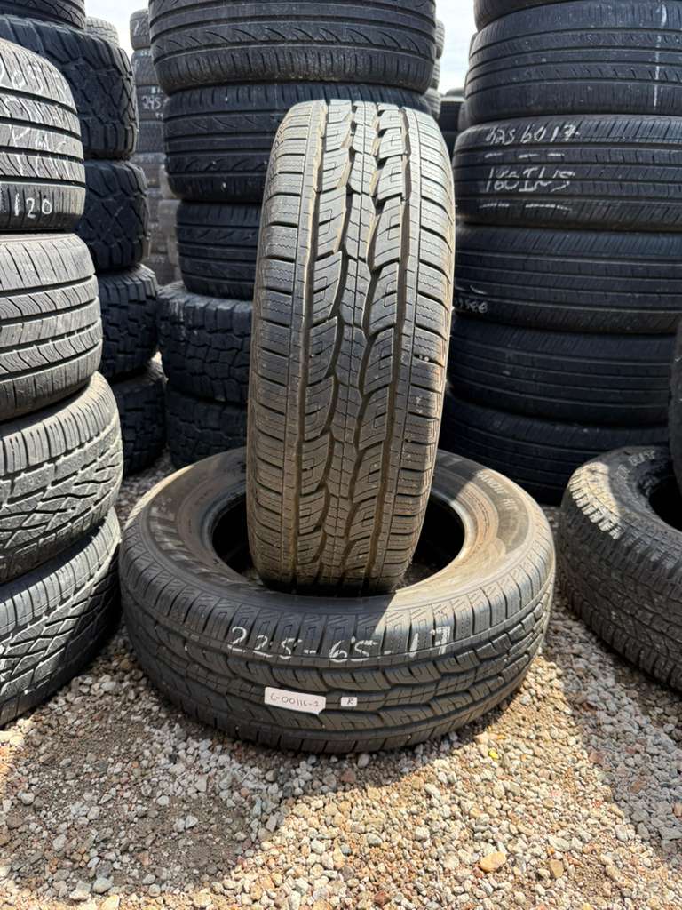 225/65R17 Pair (2 Used Tires) Delinte DX-11 Bandit H/T