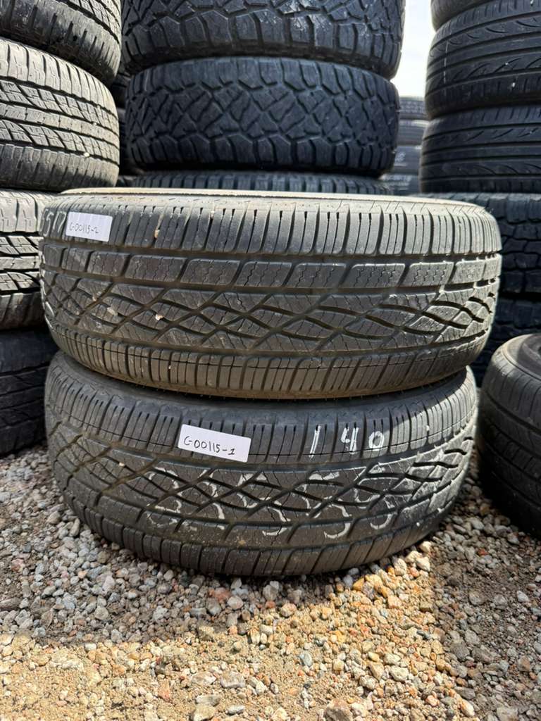 215/55R17 Pair (2 Used Tires) Firestone Firehawk AS V2