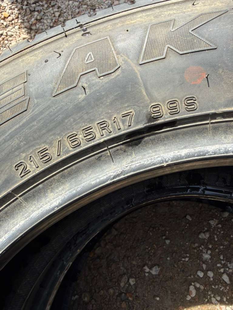 215/65R17 Pair (2 Used Tires) Falken Wildpeak H/T