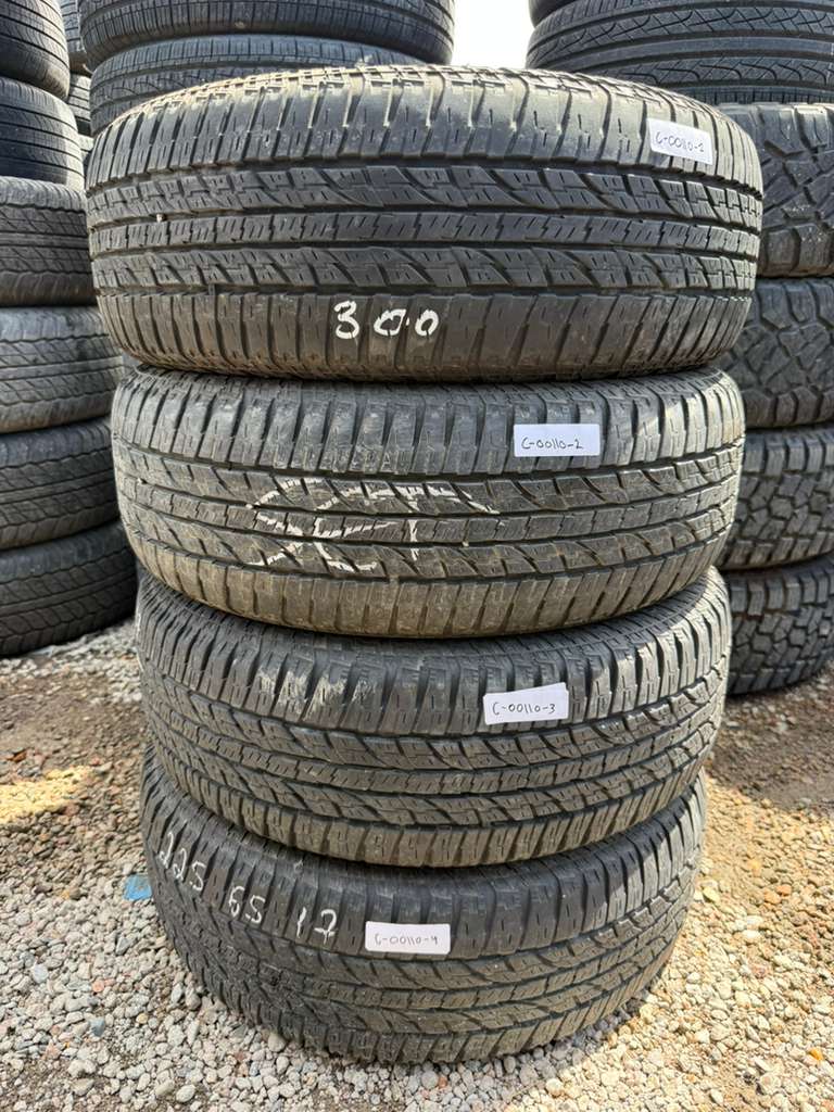 225/65R17 Set (4 Used Tires) Yokohama Geolandar A/T G015