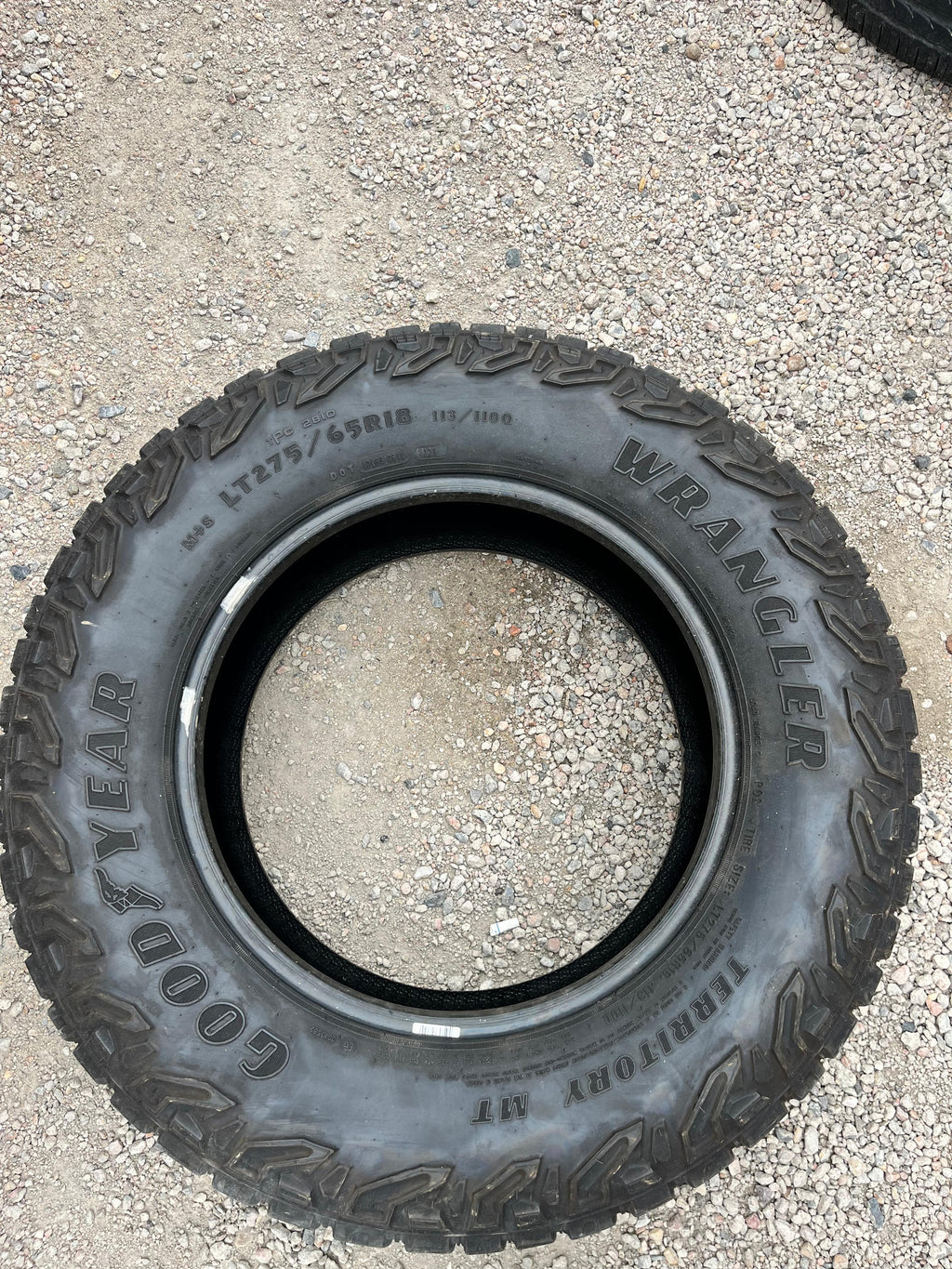LT275/65R18 Set (4 Used Tires) Goodyear Wrangler Territory