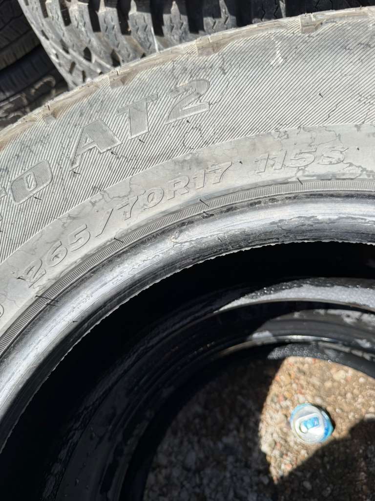 265/70R17 Pair (2 Used Tires) Hankook Dynapro AT2
