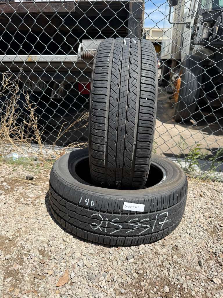 215/55R17 Pair (2 Used Tires) SureDrive All Season