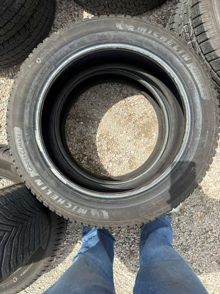 235/55R20 Pair (2 Used Tires) Michelin CrossClimate 2