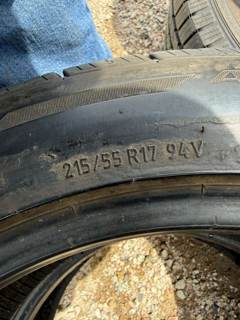215/55R17 Pair (2 Used Tires) BFGoodrich Advantage Control