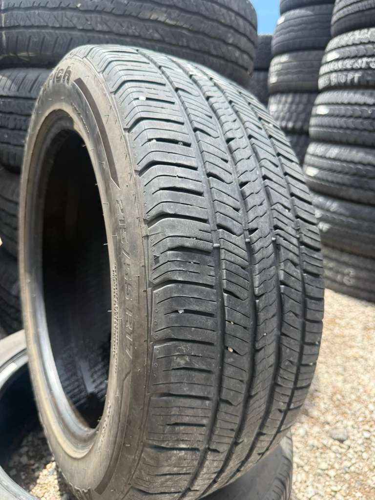 215/55R17 Pair (2 Used Tires) BFGoodrich Advantage Control