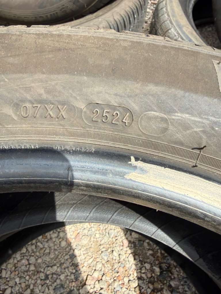 235/55R19 Pair (2 Used Tires) Michelin Defender 2