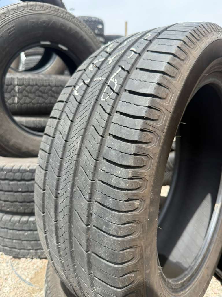 235/55R19 Pair (2 Used Tires) Michelin Defender 2