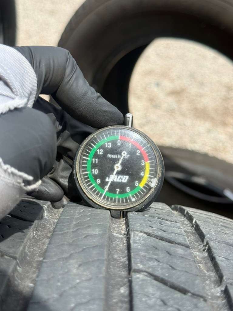 235/55R19 Pair (2 Used Tires) Michelin Defender 2