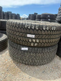 275/60R20 Pair (2 Used Tires) Bridgestone Dueler A/T