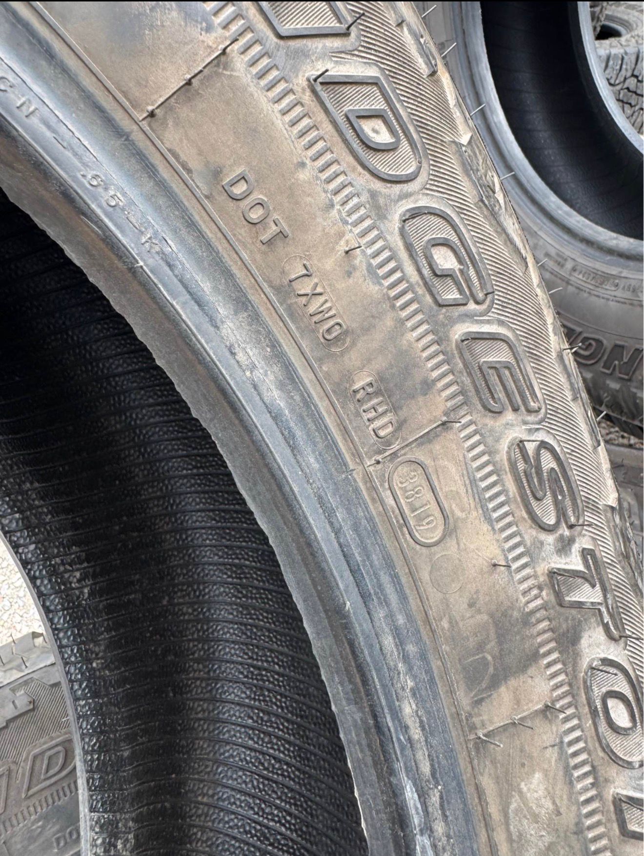 275/60R20 Pair (2 Used Tires) Bridgestone Dueler A/T