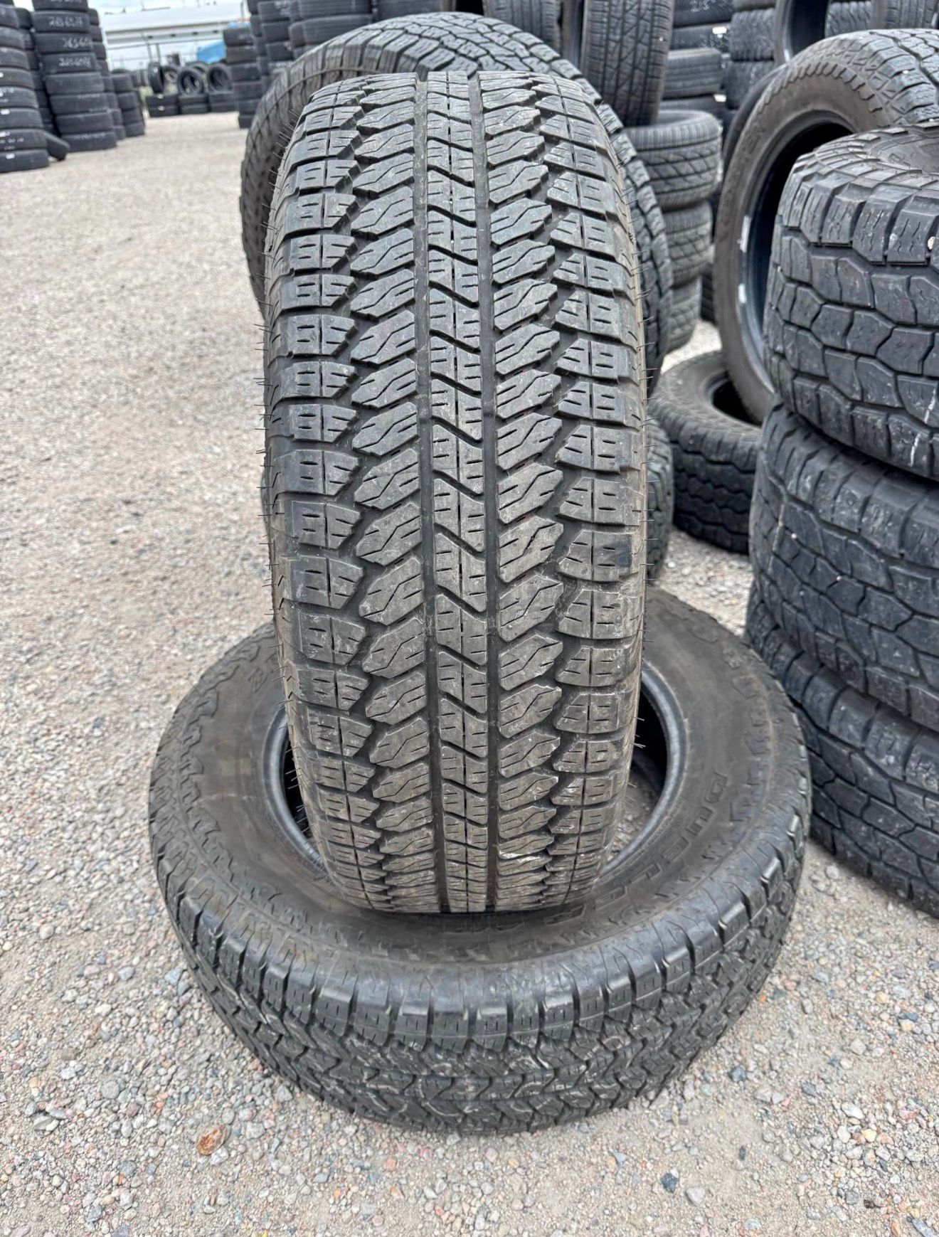 275/60R20 Pair (2 Used Tires) Bridgestone Dueler A/T