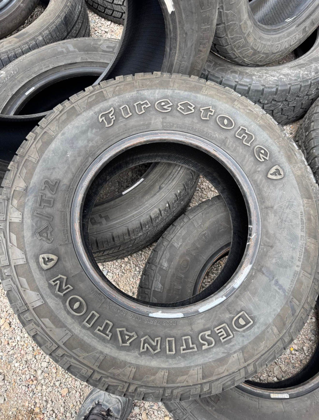 235/75R15 Pair (2 Used Tires) Firestone Destination A/T 2