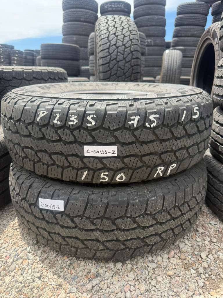 235/75R15 Pair (2 Used Tires) Firestone Destination A/T 2