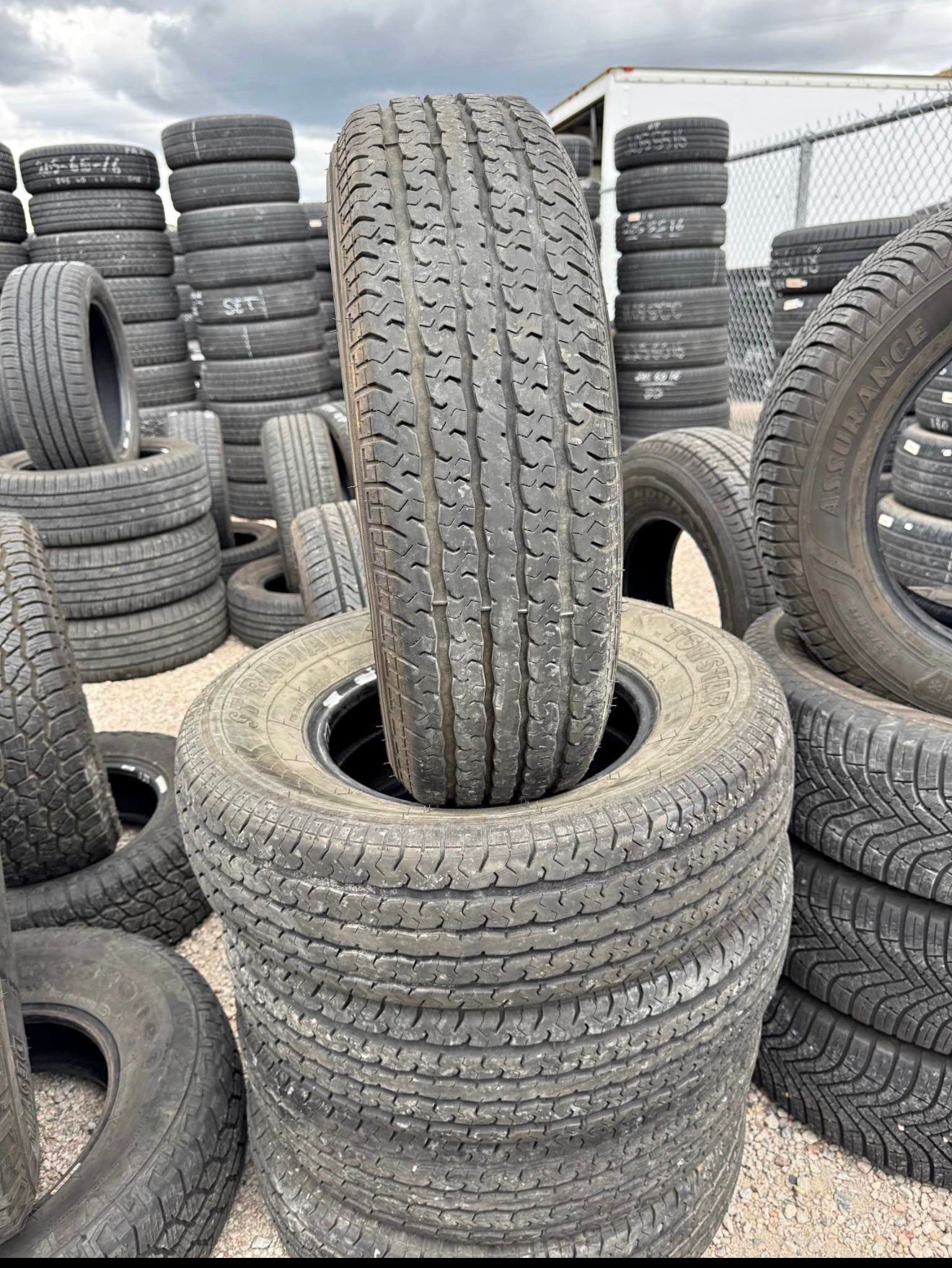 ST225/75R15 (5 Used Tires) TowStar ST Radial